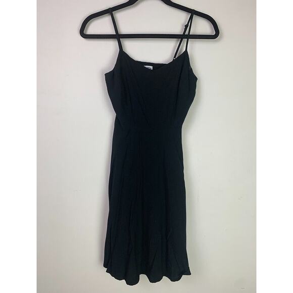 Old Navy Black Petite Spaghetti Strap Fit & Flare Dress Size S - Picture 1 of 5